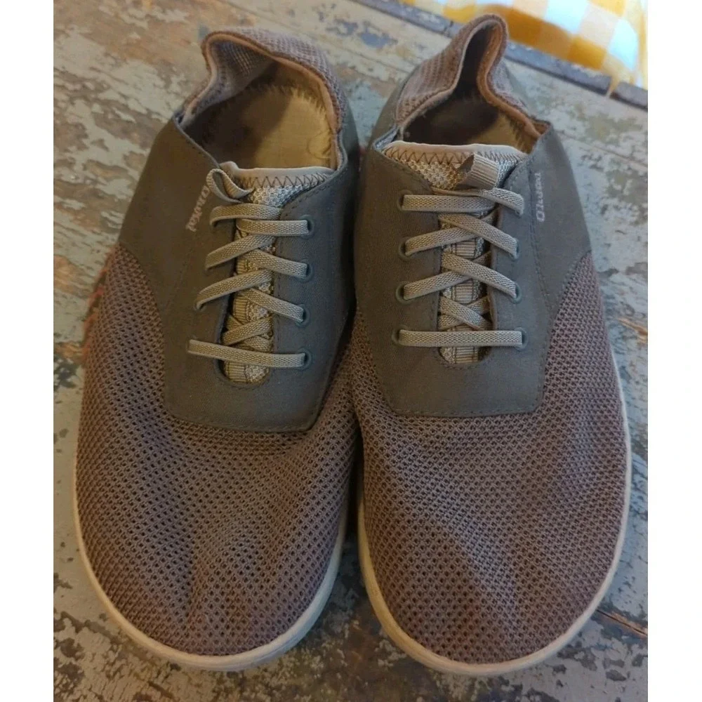 Men's OLUKAI Moku Pae Men's Boat Shoes Comfort Wet Tie‎ Laces & Stretch US 9.5